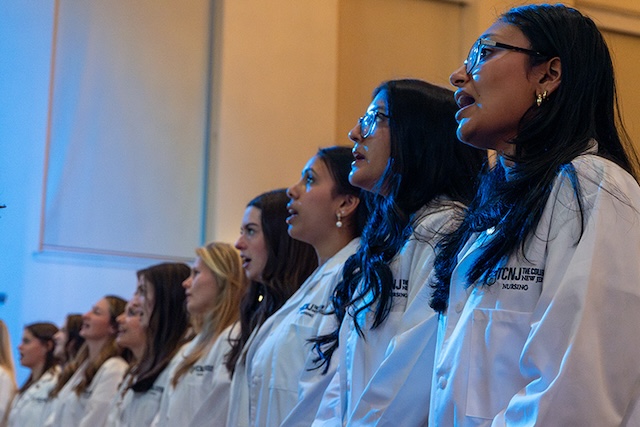 White Coat Ceremony marks the start of clinical training for TCNJ nursing students